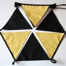 10m Black and Gold Bunting